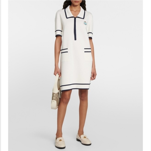 Gucci X Angela Nguyen Kawaii Embroidered Silk Blend Mini Dress Size Small - Picture 9 of 9